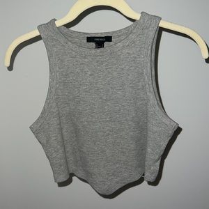 Forever 21 grey ribbed tank top